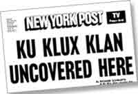 KKK Klavern Uncovered Here front page image