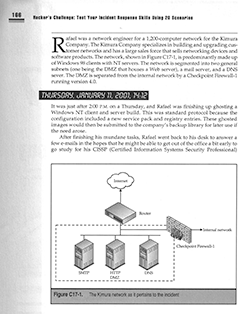 Hacker's Challenge inside page