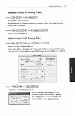 Keyboard Shortcuts to Mac OS X and Office V.X inside page