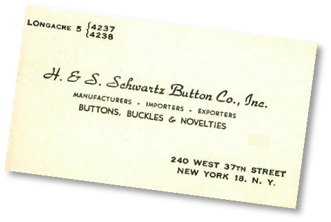 H&S Schwartz business card