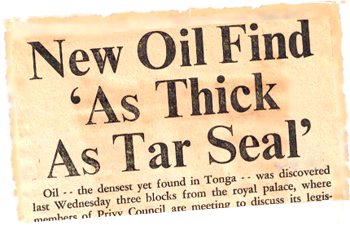 Oil thick as tar seal